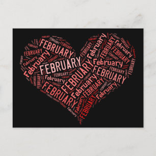 February Heart Postcard