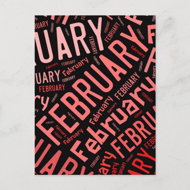 February Heart Postcard (Front)