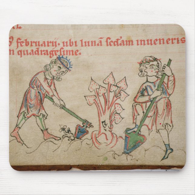 February: hoeing mouse pad (Front)