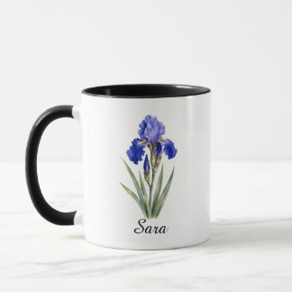 February Iris Birth Flower Mug Gift