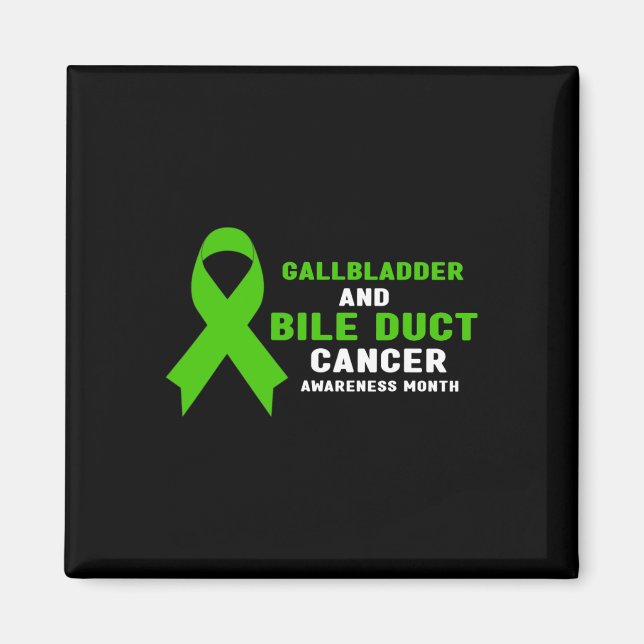 February Is Gallbladder And Bile Duct Cancer Aware Magnet (Front)