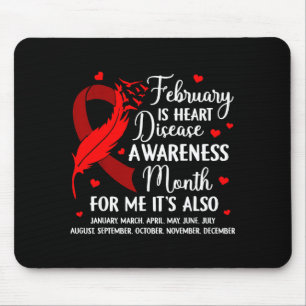February Is Heart Disease Awareness Month Heart Di Mouse Pad