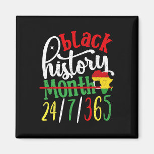 February Is Our Strength Black History Month Afro- Magnet