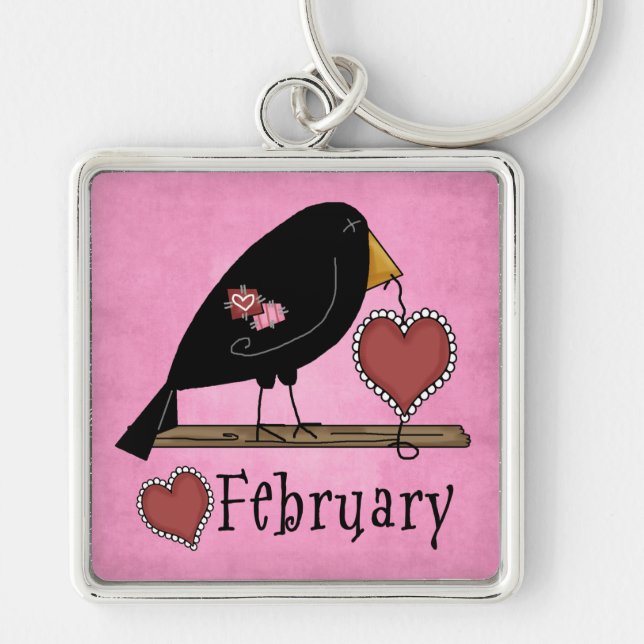February Keychain (Front)