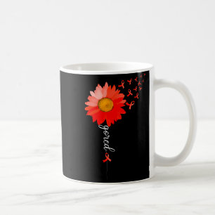 February Red Ribbon Heart Disease Awareness Month Coffee Mug