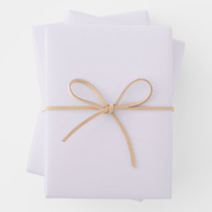 February Violet Flowers Wrapping Paper Sheet