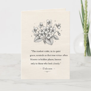 February's Violets Card