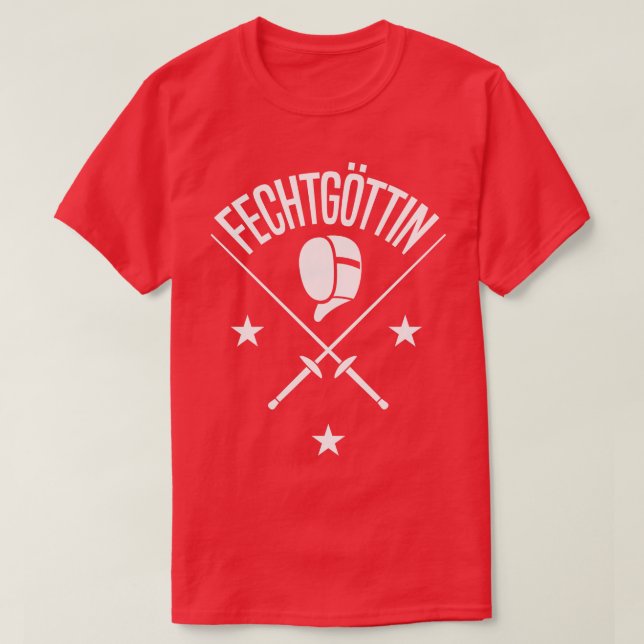 Fechtgottin white T-Shirt (Design Front)