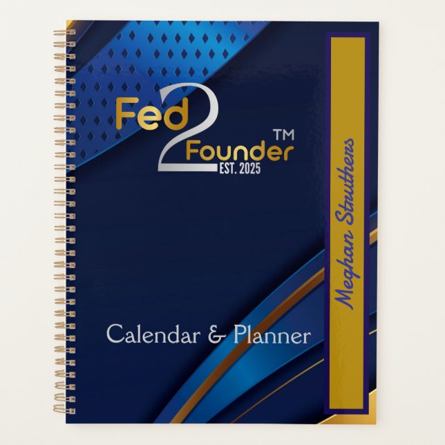 Fed2Founder Personalised Planner & Calendar (Front)