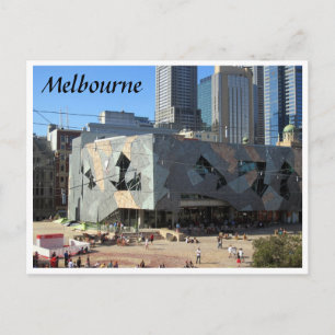 fed square melbourne postcard