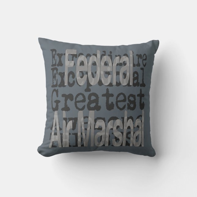 Federal Air Marshal Extraordinaire Cushion (Front)