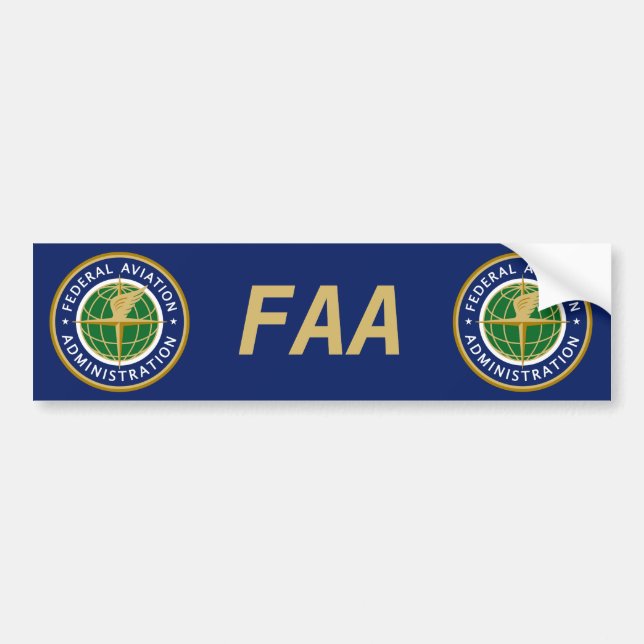 Federal Aviation Administration FAA Bumper Sticker (Front)