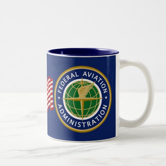 Federal Aviation Administration FAA Two-Tone Coffee Mug (Right)