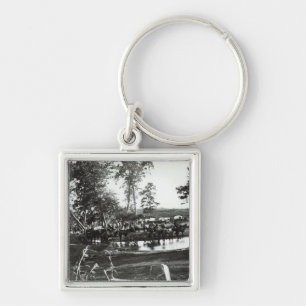 Federal battery fording a tributary on battle key ring