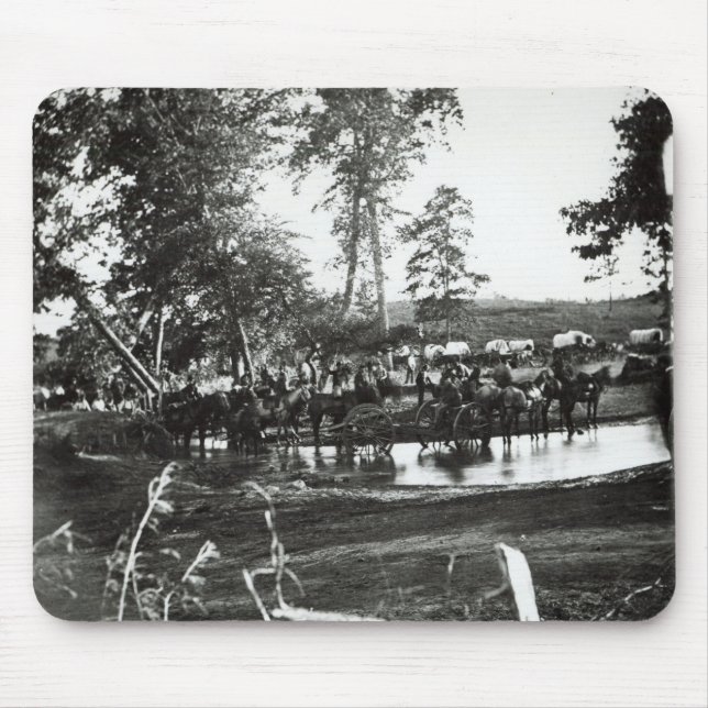 Federal battery fording a tributary on battle mouse pad (Front)