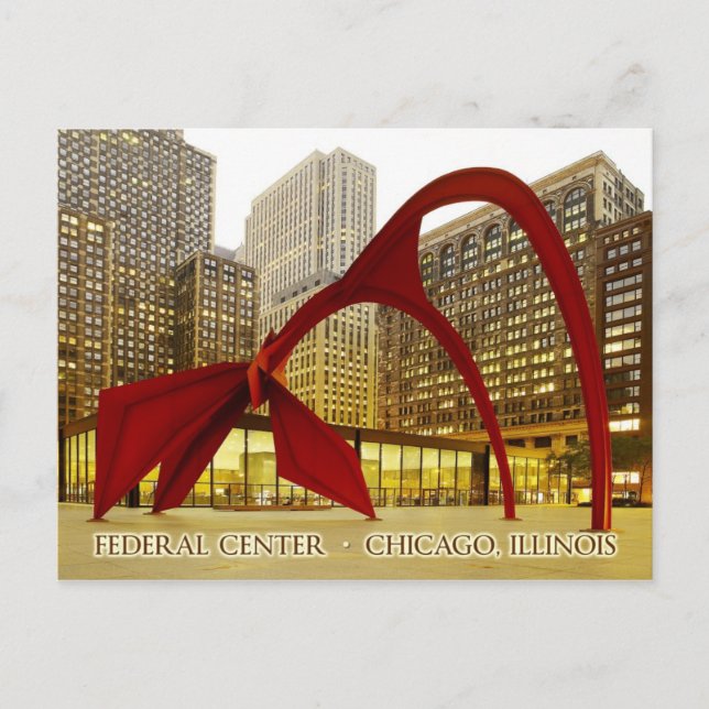 Federal Centre Plaza, Chicago, Illinois Postcard (Front)