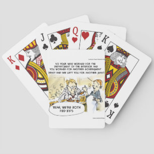 Federal Ex Spouse Funny Playing Cards
