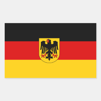 Federal Flag of Germany Rectangular Sticker