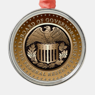 Federal Reserve Metal Tree Decoration
