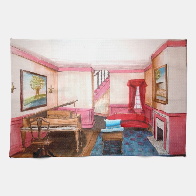 Federal Style Salon Home American MoJo Kitchen Tow Tea Towel (Horizontal)