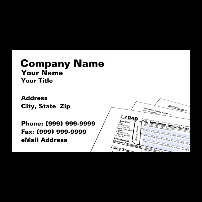 Federal Tax Forms Business Card (Creator Uploaded)