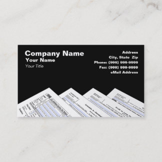 Federal Tax Forms Business Card