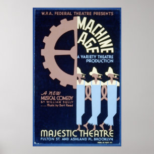 Federal Theatre presents a Musical Comedy WPA Poster