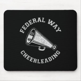Federal Way Cheer Distressed Retro 90's Cheerleade Mouse Pad