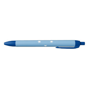 Federated States of Micronesia Flag Black Ink Pen