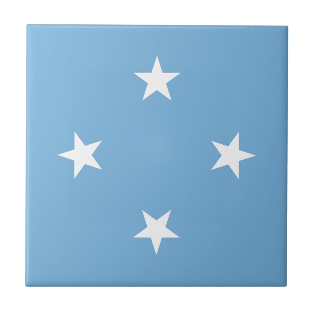 Federated States of Micronesia Flag Ceramic Tile (Front)