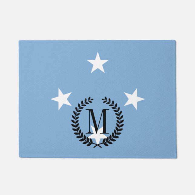 Federated StATES of Micronesia Flag Doormat (Front)