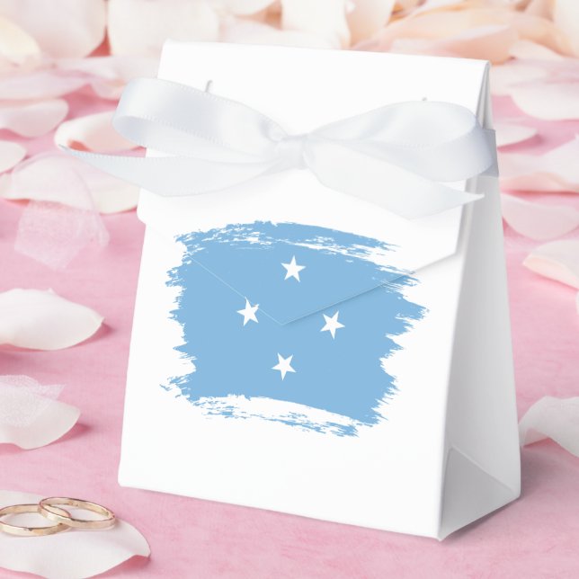 Federated States of Micronesia flag Favour Box (Wedding)