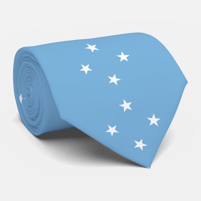 Federated States of Micronesia Flag Tie (Rolled)
