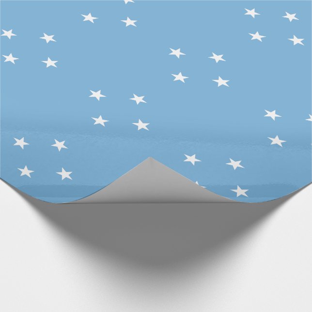 Federated States of Micronesia Flag Wrapping Paper (Corner)