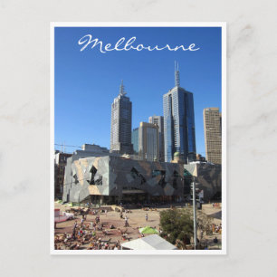 federation square view postcard