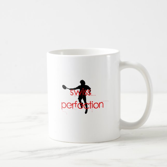 Federer Tshirt Swiss Perfection Coffee Mug (Right)