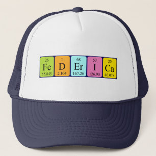 Federica periodic table name hat