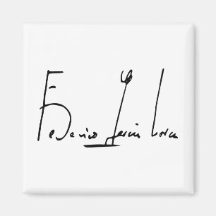 Federico García Lorca signature Magnet