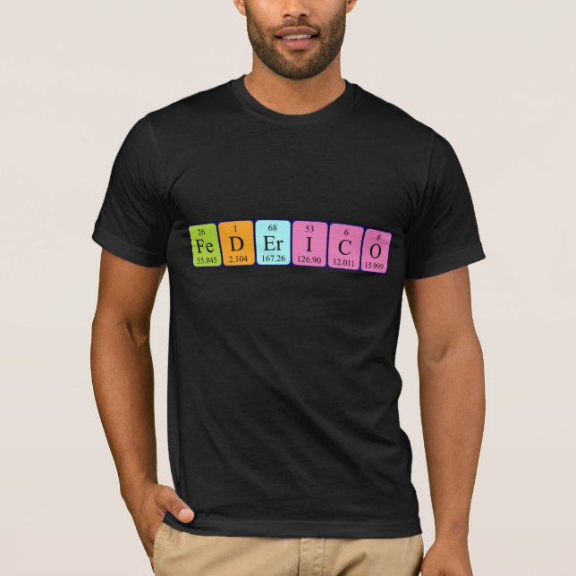 Federico periodic table name shirt (Front)