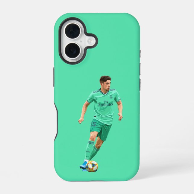 Federico Valverde - Real Madrid iPhone 16 Case (Back)