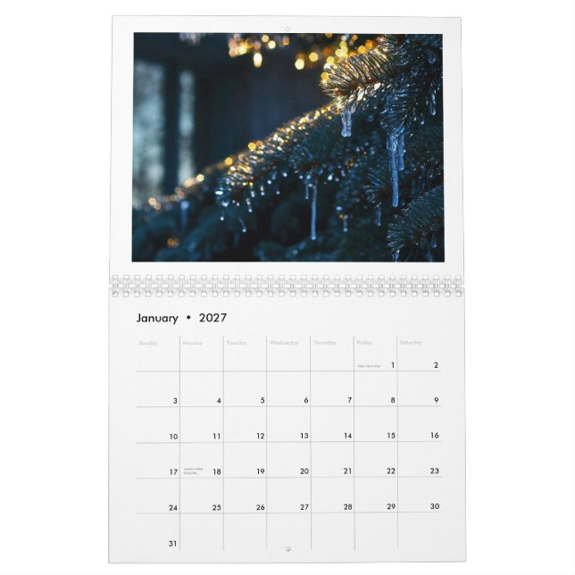 FedericoArts 2015 Mixed Media Calendar (Jan 2027)