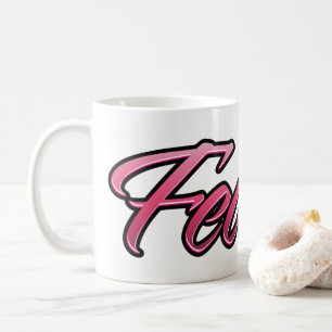 Fedora faded pink cup