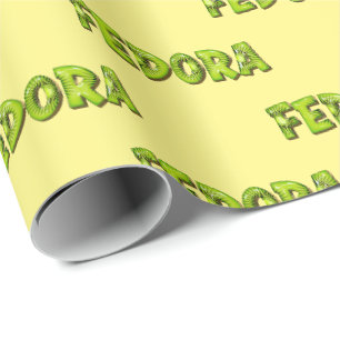 Fedora Kiwi Fruit Gift Paper