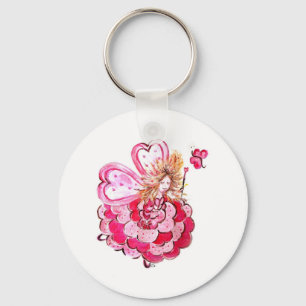 Fée du coeur papillon Colineandco Key Ring