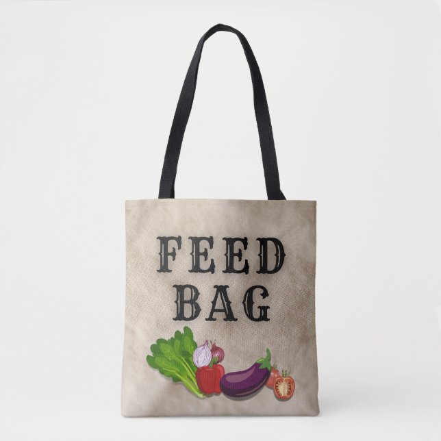 "FEED BAG" - All-Purpose and Everyday Use Tote (Front)