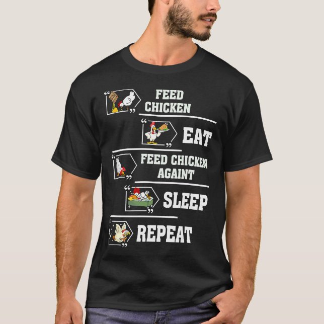 Feed Chicken Chicken Egg   T-Shirt (Front)