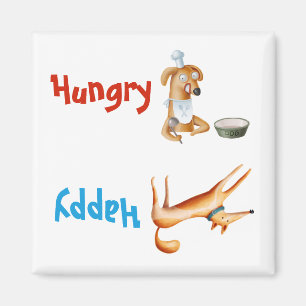 Feed Fed Dog Magnet Hungry Happy Tracker