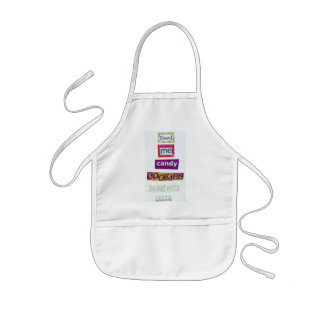 feed me candy cookies spaghetti pizza kids apron