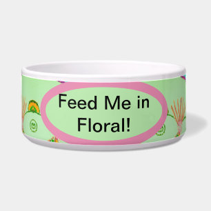 Feed Me in Floral!: Paws & Petals Ceramic Pet Bowl