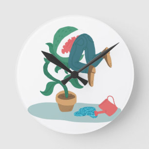 feed me venus flytrap round clock